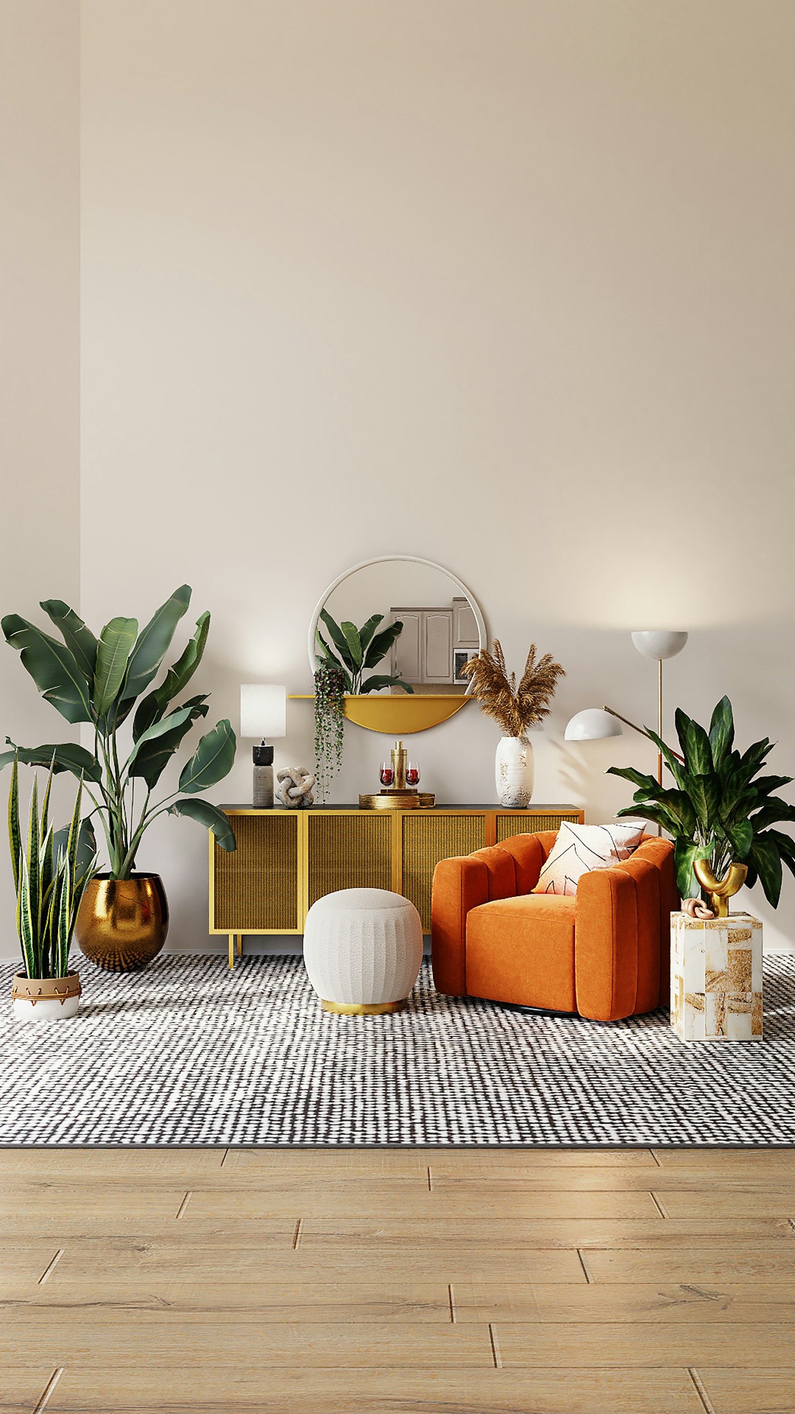 Warm living room with natural light and inviting seating